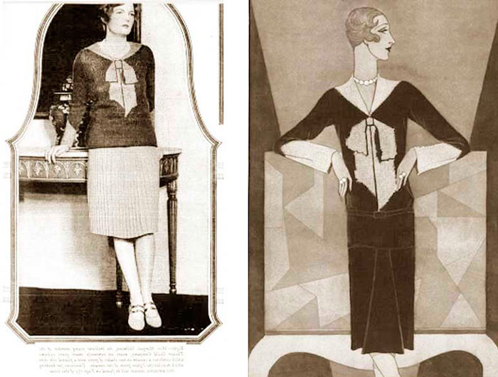 свитер от Эльзы Скиапарелли, 1927 год